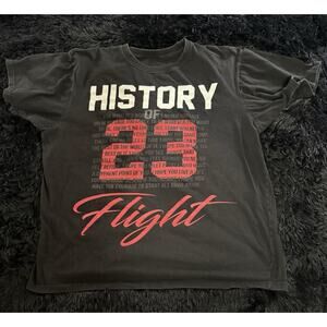 Jordan Black Short Sleeve Tee with Graphic Design